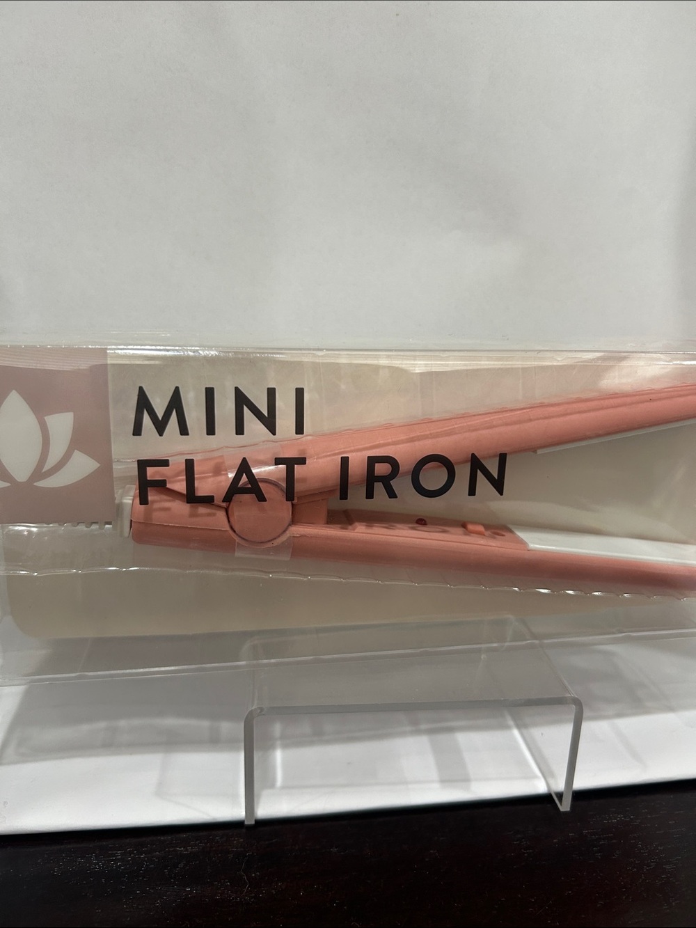 Mini Flat Iron in Dusty Pink - Compact Hair Straightener in pink